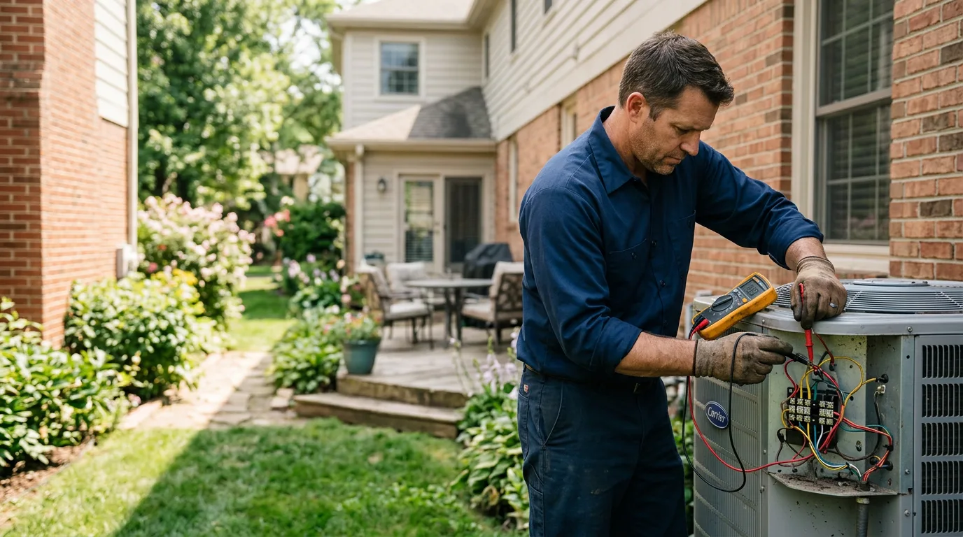HVAC technician working near Haverford, PA